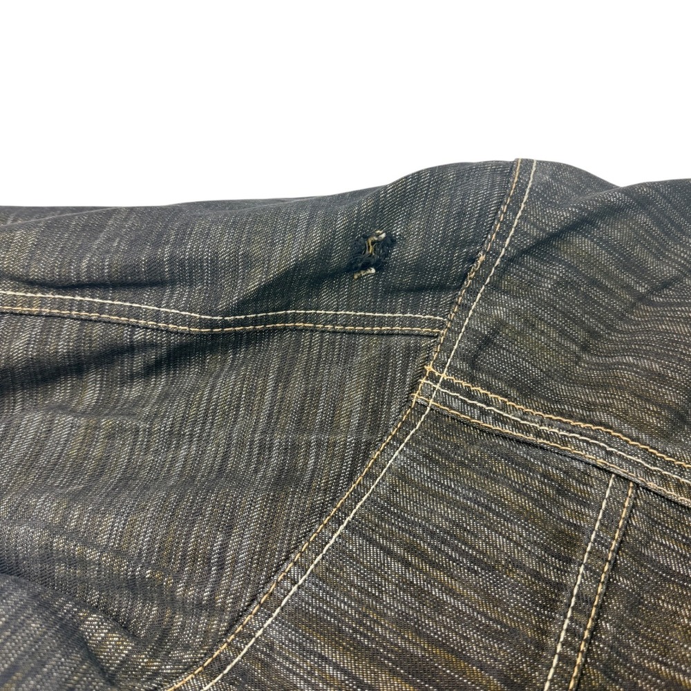 Schott Bros 1913 Mens 3XL Denim Jean Jacket Dark Wash Embroidered Logo - Picture 7 of 8